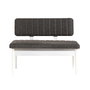 Hanah Home Banco Vina Anthracite, White - Banco de Almacenamiento Moderno de 110 cm de Ancho, Color Blanco y Antracita